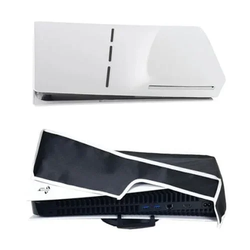 Para Funda Protectora con Cubierta Antipolvo para Ps5 Slim Disc y Digital Host, Estilo: Horizontal Negro
