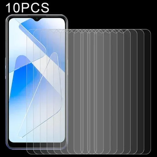Para Oppo A55 5G 10 PCs 0.26mm 9H Dureza Superficial 2.5D Vidrio Templado a Prueba de Explosiones Non-Full Película de Pantalla
