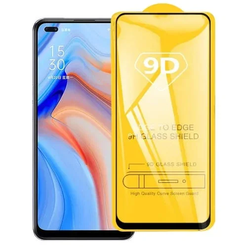 Para Oppo Reno4 5G 9D Pear Full Pantalla Completa Película de Vidrio Templado