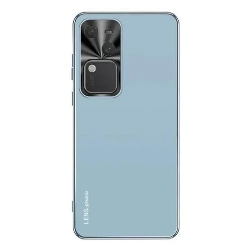 Para Vivo S18 Ag Caja de Teléfono de Acrílico Galvanizado Esmerilado (Azul Sierra)