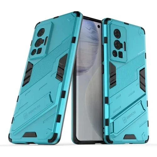 Para Vivo X70 Pro Punk Armor 2 En 1 PC + TPU Funda a Prueba de Golpes con Titular Invisible (Azul)
