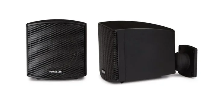Pareja Altavoces Linea 100V 2½» 25Wmax Negras