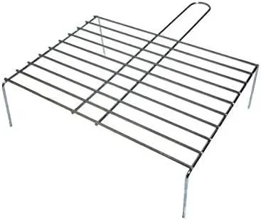 Parrilla con patas para la barbacoa – Zinc – 45×35 cm
