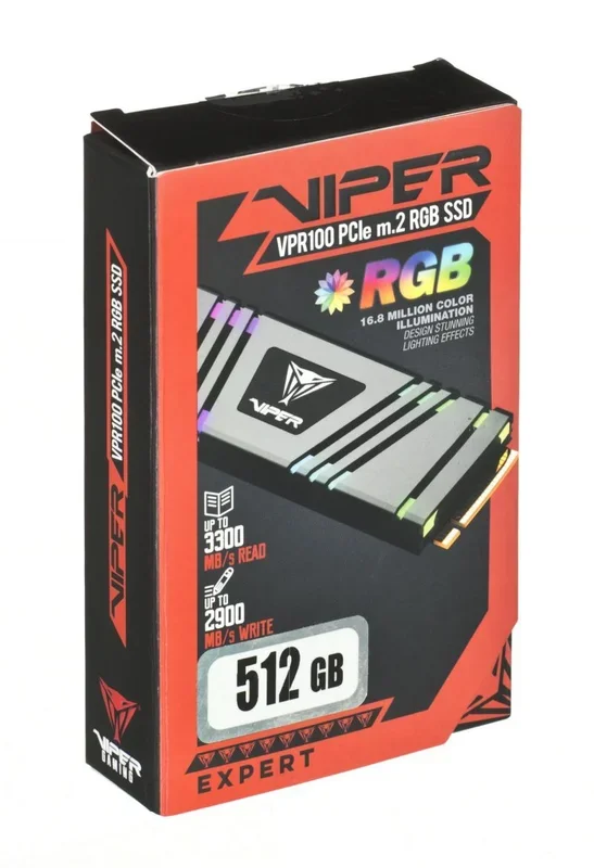 Patriot Memory VPR100-512GM28H unidad de estado sólido M.2 512 GB PCI Express NVMe