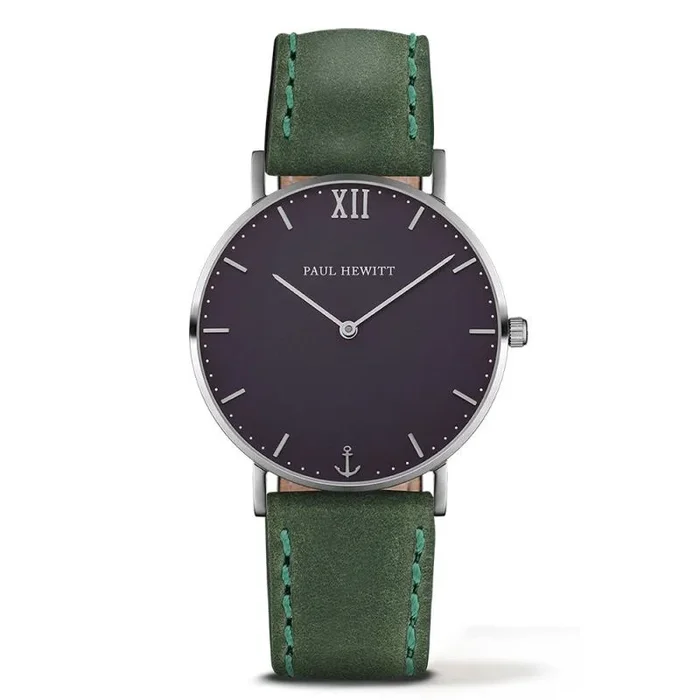 Paul Hewitt Reloj analogico para Unisex de Cuarzo con Correa en Piel PH-SA-S-Sm-B-12S