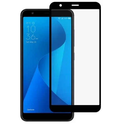 Pegamento completo pantalla cubierta + película vidrio templado Asus Zenfone Max Plus M1 ZB570TL