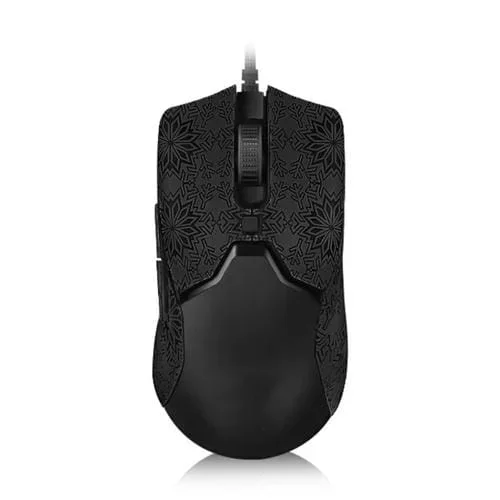 Pegatinas Antideslizantes para Ratón Razer Viper Mini Medio Envolvente con Diseño de Copo de Nieve (Negro)