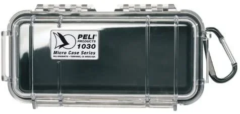 Peli 1030 Micro Case caja para equipo Portaaccesorios de viaje rígido Negro, Gris, Transparente