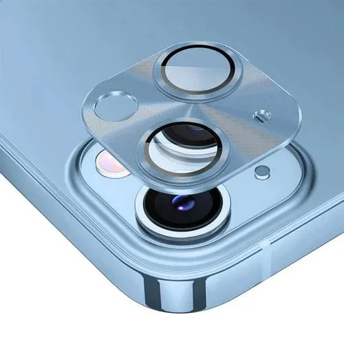 Película de Cubierta de Lente de Vidrio Templado Enkay para iPhone 15/15 Plus (Azul)