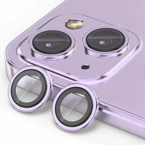 Película de Vidrio para Lente de Cámara iPhone 14/14 Plus Enkay Antirreflejo (Púrpura Claro)