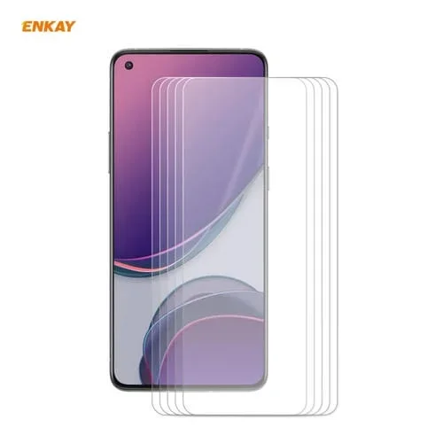Película de Vidrio Templado 5 PCs Enkay Hat-Prince para OnePlus 8T 0.26mm 9H 2.5D (Curvo)