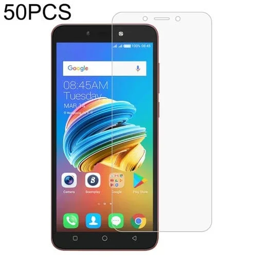 Película de Vidrio Templado 50 PCs Tecno Pop 1 0.26mm 9H 2.5D