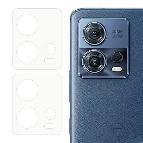 Película de Vidrio Templado 9H para Cámara Motorola Moto S30 Pro Edge 30 Fusion 2 Piezas (Transparente)