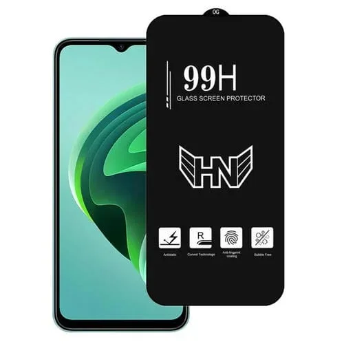Película de Vidrio Templado de Pantalla Completa con Arco Grande de Aluminio Alto para Redmi Note 11E