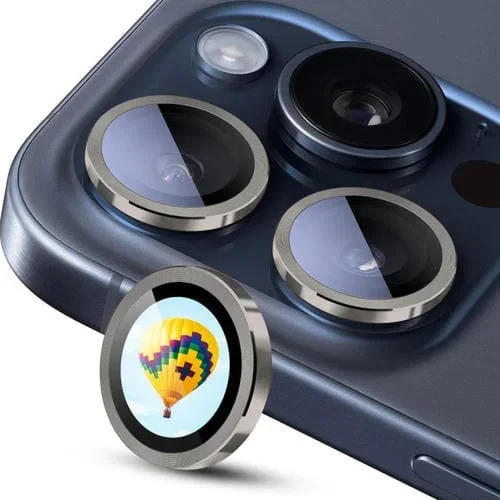 Película de Vidrio Templado Enkay Hat-Prince Ar 9H Lente Trasera para iPhone 16 Pro / 16 Pro Max (Gris)