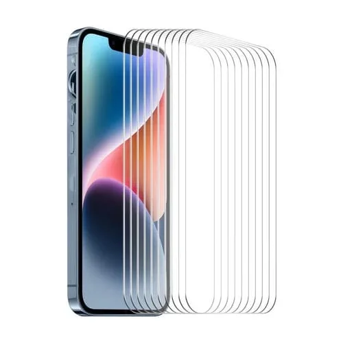 Película de Vidrio Templado Enkay para iPhone 15 0.26mm 9H 2.5D Aluminio y Silicio (10PCs)