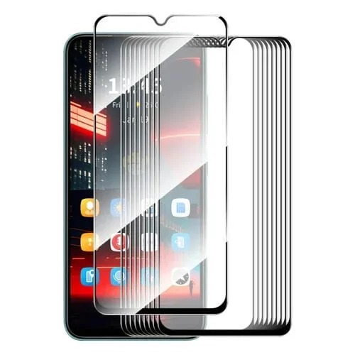 Película de Vidrio Templado Enkay para Nokia G11 Plus 10 Piezas con Pegamento Completo (Aluminio y Silicio)