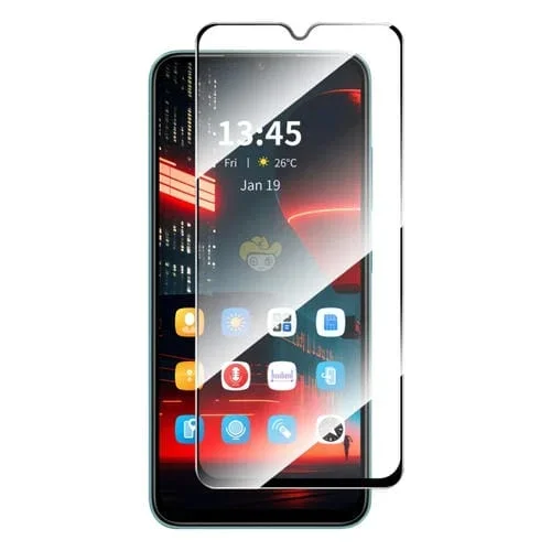 Película de Vidrio Templado Enkay para Tecno Pop 7 Pro con Pegamento Completo y Aluminio