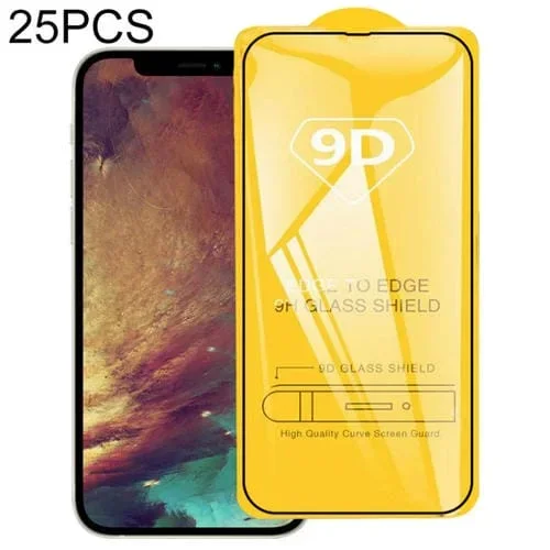 Película de Vidrio Templado iPhone 13 Pro Max 9D Pegamento Completo (25PCs)