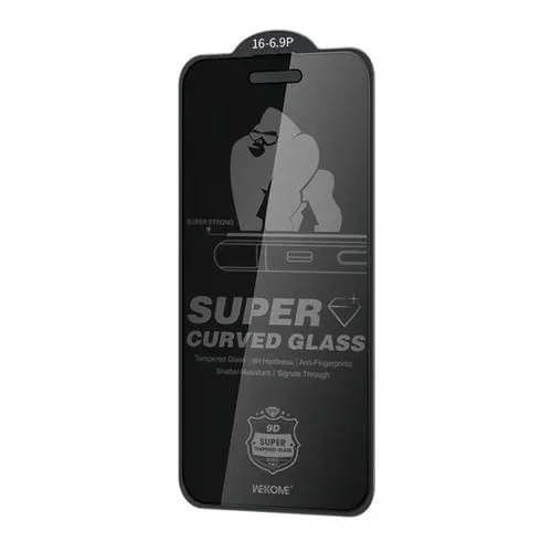 Película de Vidrio Templado King Kong Wk Wtp-093 Protección Privacidad 360° Curvatura 6D iPhone 16 Pro Max