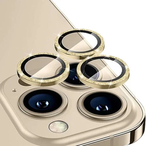 Película de Vidrio Templado Lente Trasera Enkay para iPhone 14 Pro / 14 Pro Max Aleación de Aluminio (Oro)