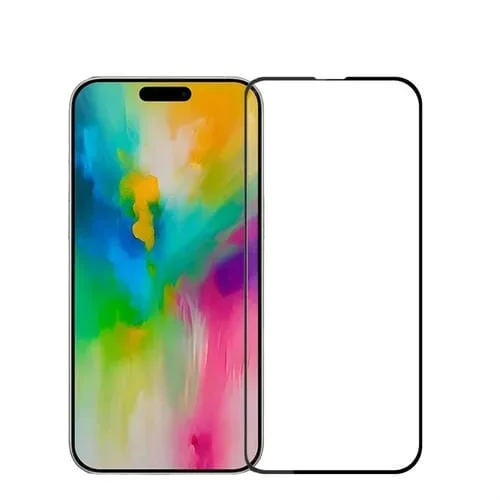 Película de Vidrio Templado Mofi 9H 2.5D Pantalla Completa iPhone 16 Pro (Negro)