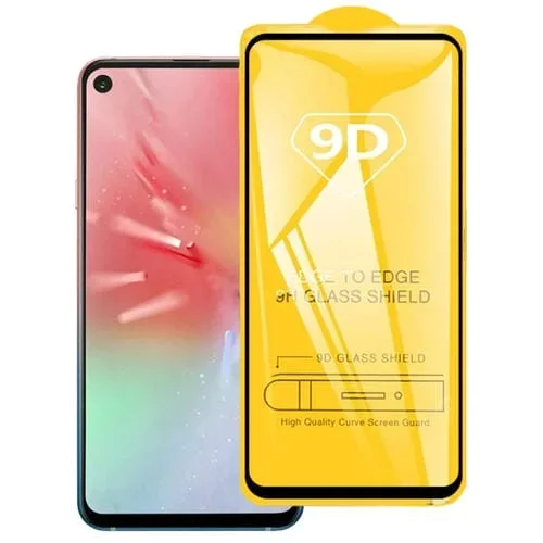 Película de Vidrio Templado Pantalla Completa Galaxy A8S Pegamento Completo 9D