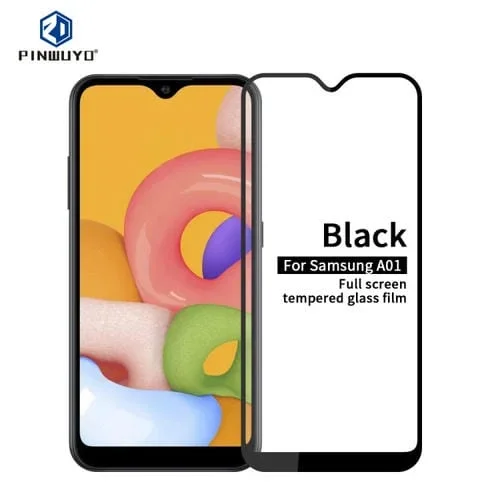 Película de Vidrio Templado para Galaxy A01 Pinwuyo 9H 2.5D Pantalla Completa (Negro)