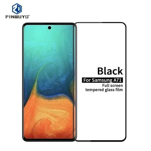 Película de Vidrio Templado Para Galaxy A71 Pinwuyo 9H 2.5D Pantalla Completa (Negro)