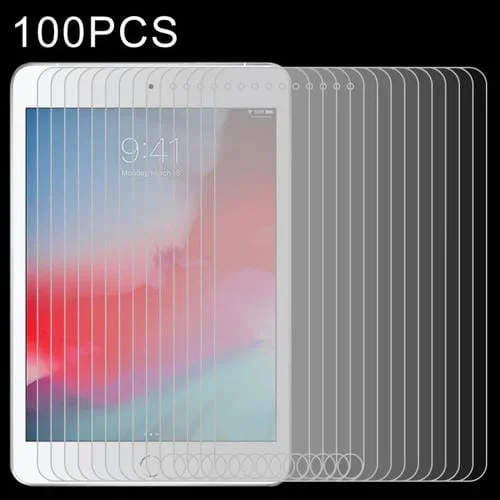 Película de Vidrio Templado para iPad Mini 2019 Dureza 9H 0,4mm a Prueba de Explosiones (100 Uds)