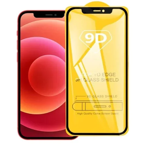 Película de Vidrio Templado para iPhone 12 Mini 9D Pantalla Completa con Pegamento Completo