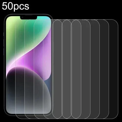 Película de Vidrio Templado para iPhone 14 Plus 0.26mm 9H 2.5D (50PCs)