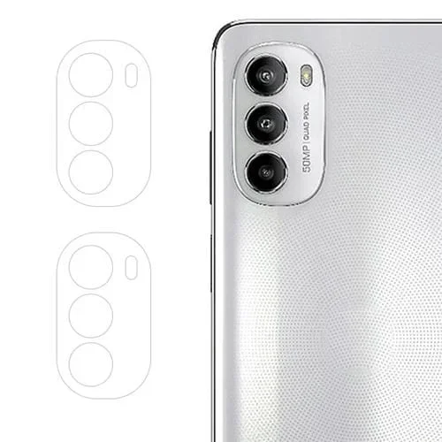 Película de Vidrio Templado para Lente de Cámara Trasera Motorola Moto G82 2 Piezas Enkay Hat-Prince (Transparente)