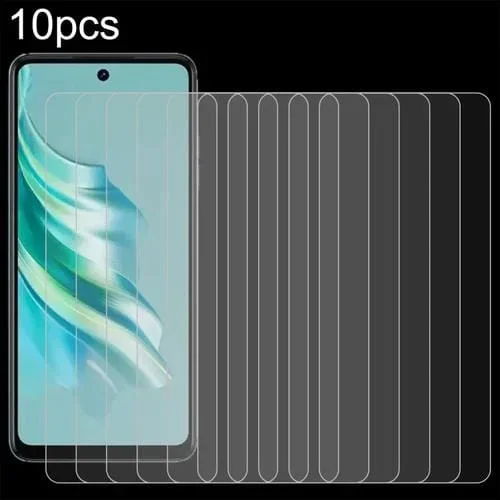 Película de Vidrio Templado para Tecno Spark 30 10 Piezas 0,26mm 9H 2.5D