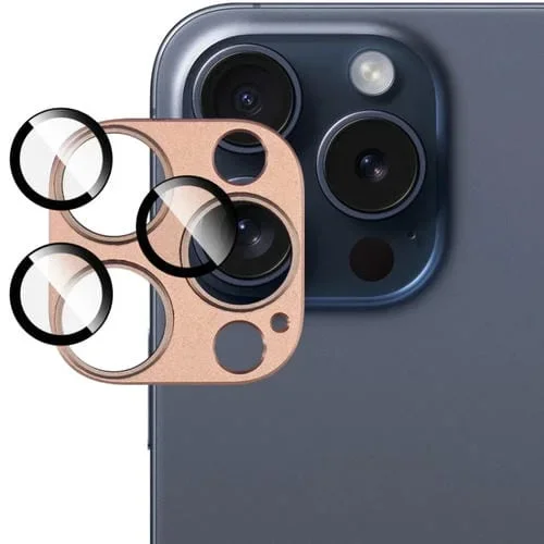 Película Protectora de Cámara Imak Metal Armor para iPhone 16 Pro y 16 Pro Max (Marrón)