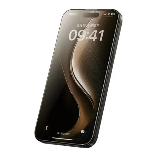 Película Templada HD Benks Black Gold Series Cobertura Total Pegamento Total Doblado Por Calor 3D para iPhone 16 Plus