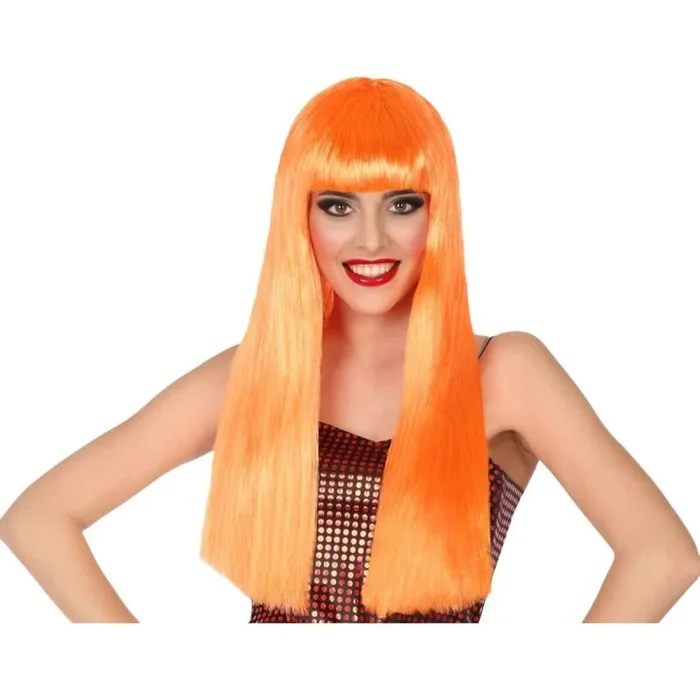 Peluca naranja 60 cm