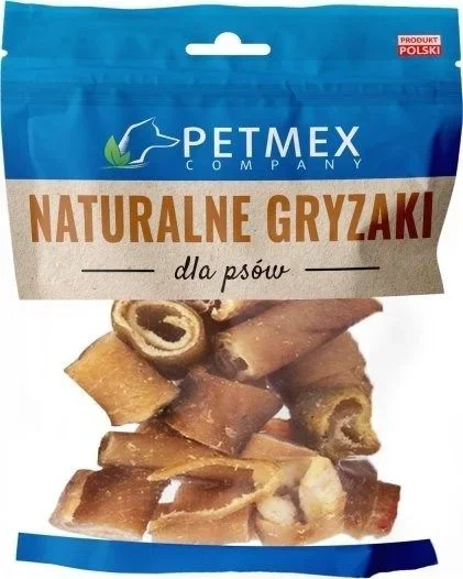 Petmex chrupki ze skóry wieprzowej – przysmak dla psa – 100g