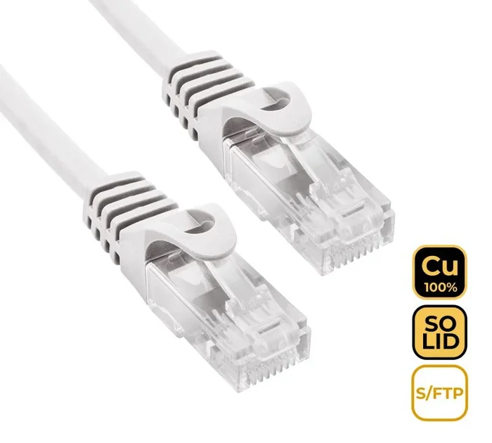Phasak Cable de Red S-FTP Cat.6A CU LSZH Gris 0.50 m – PHK 2050