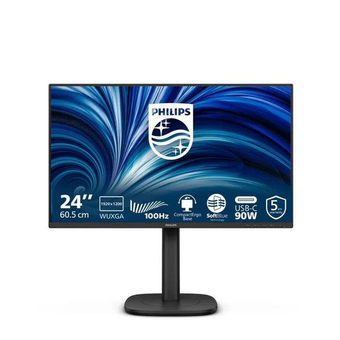 Philips 3000 series 24B2U3301D/00 pantalla para PC 61,2 cm (24.1″) 1920 x 1200 Pixeles WUXGA LCD Negro