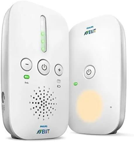 Philips Babyphone DECT SCD502 / 26 – Con bater�a o red el�ctrica – Alcance 300 m – Funci�n de luz nocturna