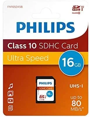 Philips SD C10, Tarjeta de Memoria SDHC de 16 GB
