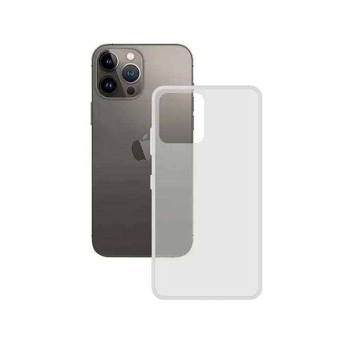 PHONEKIT CONTACT Funda Flexible para iPhone 14 Pro, Libre de Huellas, Resistente, Compatible con Carga inalámbrica, Transparente