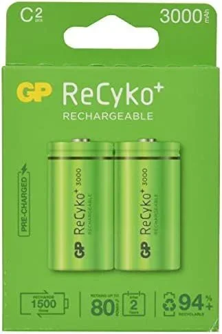 Pila Recargable RECYKO LR14 1,2V 3000MAH 2UNDS
