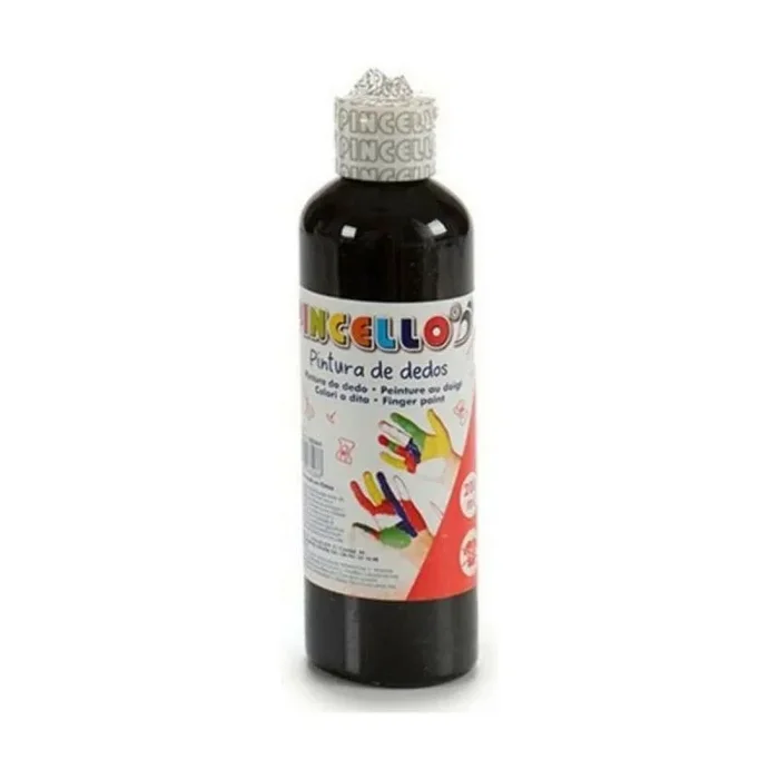 Pintura de dedos 200 ml morado 12 unidades