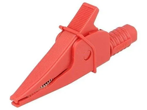Pinza Cocodrilo Aislada 20A 1KV Color ROJO
