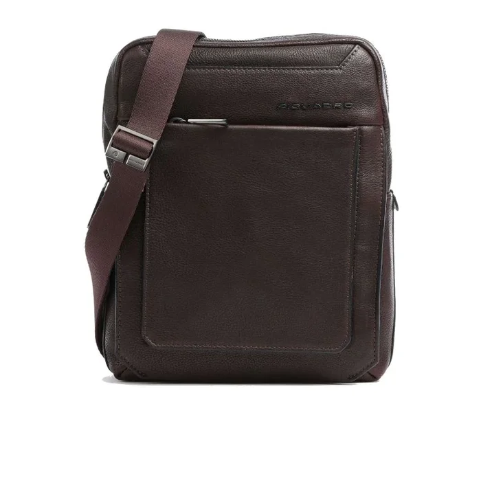 Piquadro, tallin, leather, small, crossbody bag, brown, ca1816w108, 21.5 x 27 x 7 cm, for men