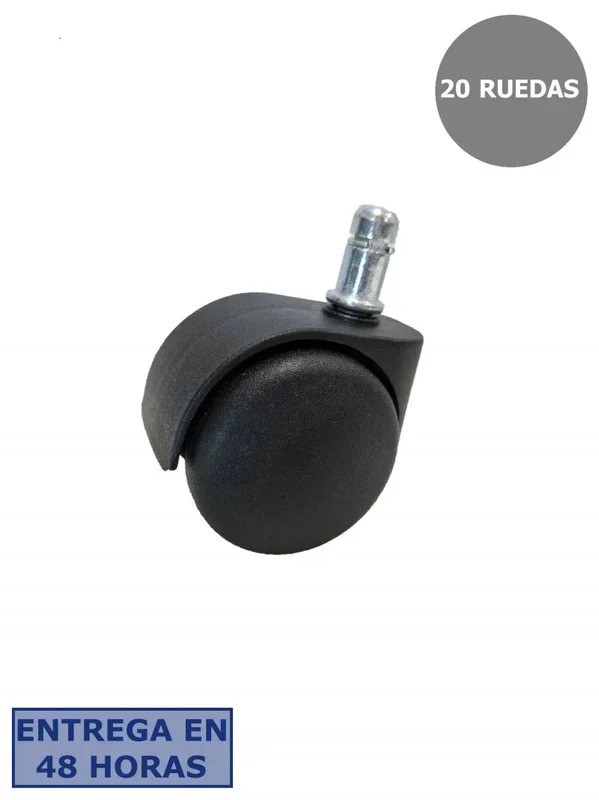 Piqueras y crespo kit de 20 ruedas de nailon de 50 mm perno 11 mm.