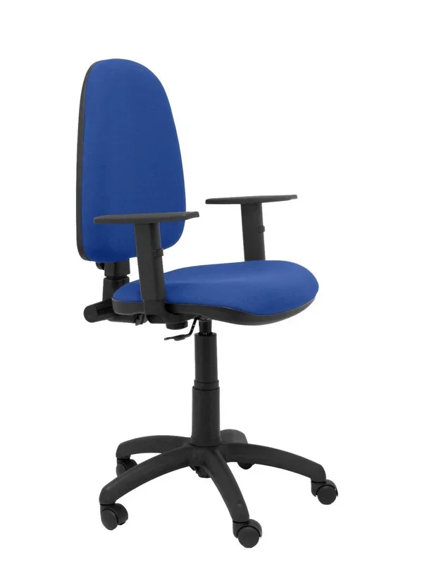 Piqueras y Crespo Silla AYNA Bali Azul Brazos Regulables Oficina, Tela, 115x46x40 cm