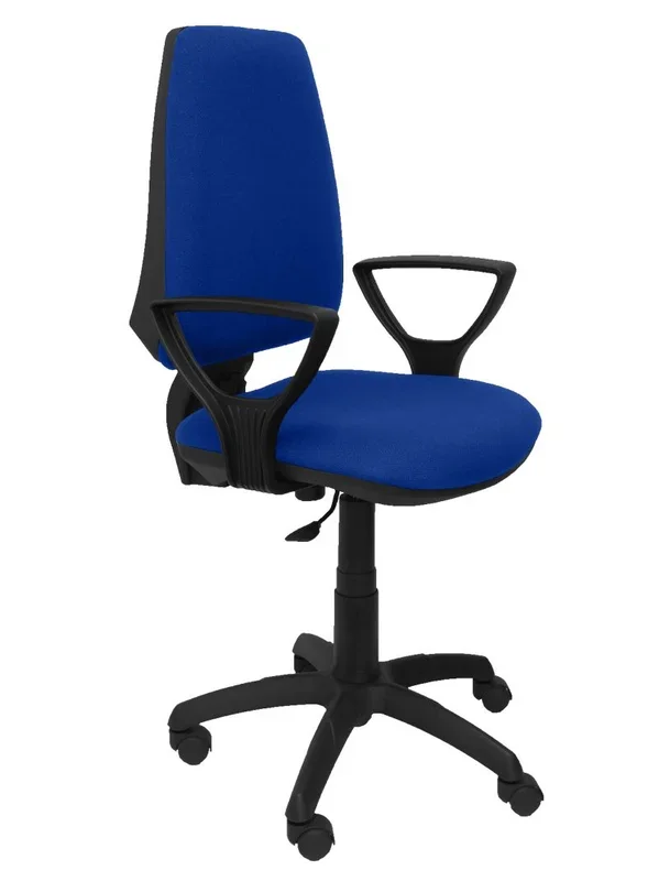 Piqueras y Crespo Silla Elche CP Bali Azul Brazos FIJOS Oficina, Tela, 109x46x46 cm